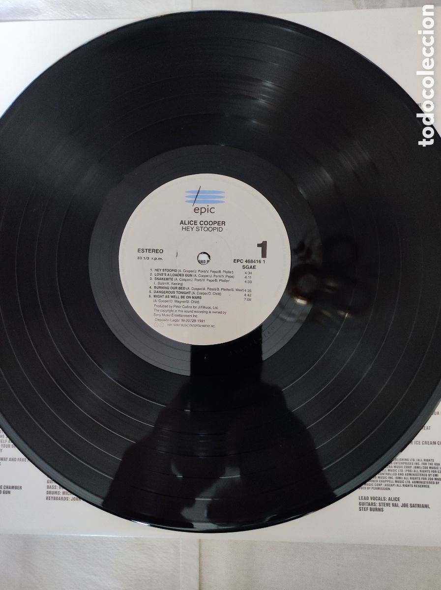 Discos de vinilo: ALICE COOPER - HEY STOOPID - Foto 5