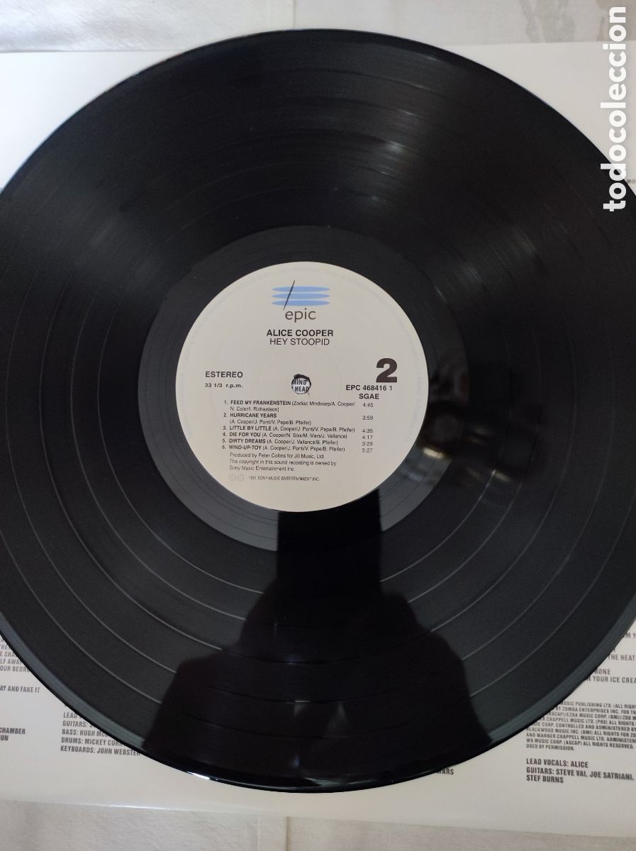 Discos de vinilo: ALICE COOPER - HEY STOOPID - Foto 6