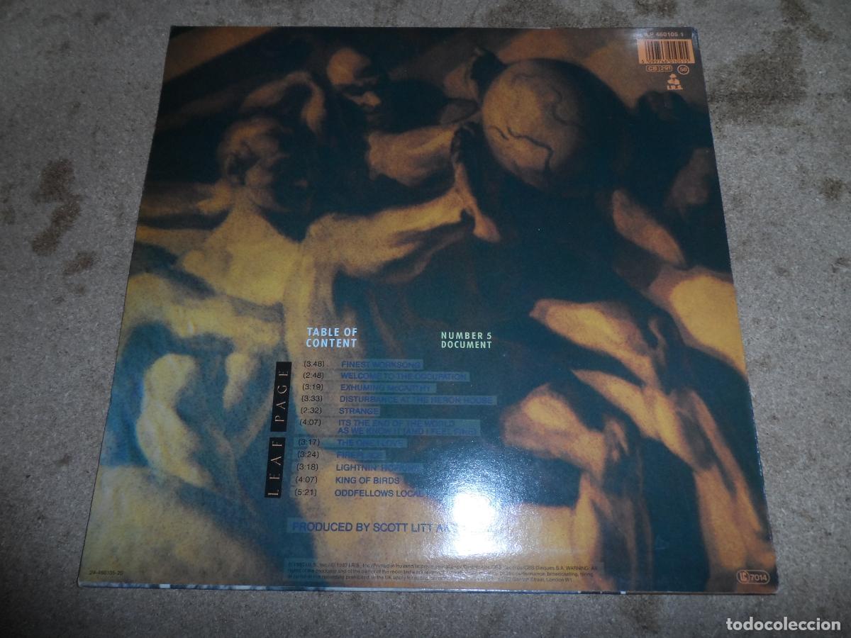 Discos de vinilo: R.E.M. - DOCUMENT (HOLLAND 1987) - Foto 2