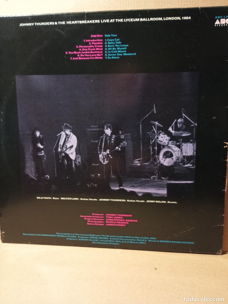 Discos de vinilo: Johnny Thunders&the heartbreakers-LIVE. - Foto 3