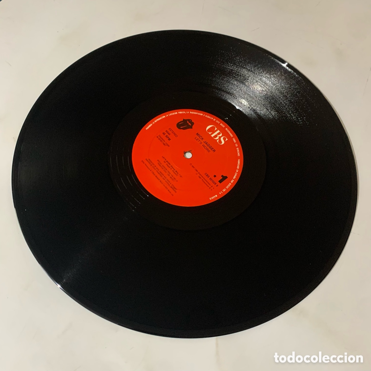 Discos de vinilo: maxi 12 Mick Jagger &lrm;&ndash; Lets Work edicion espa&ntilde;ola de 1987 - Foto 3