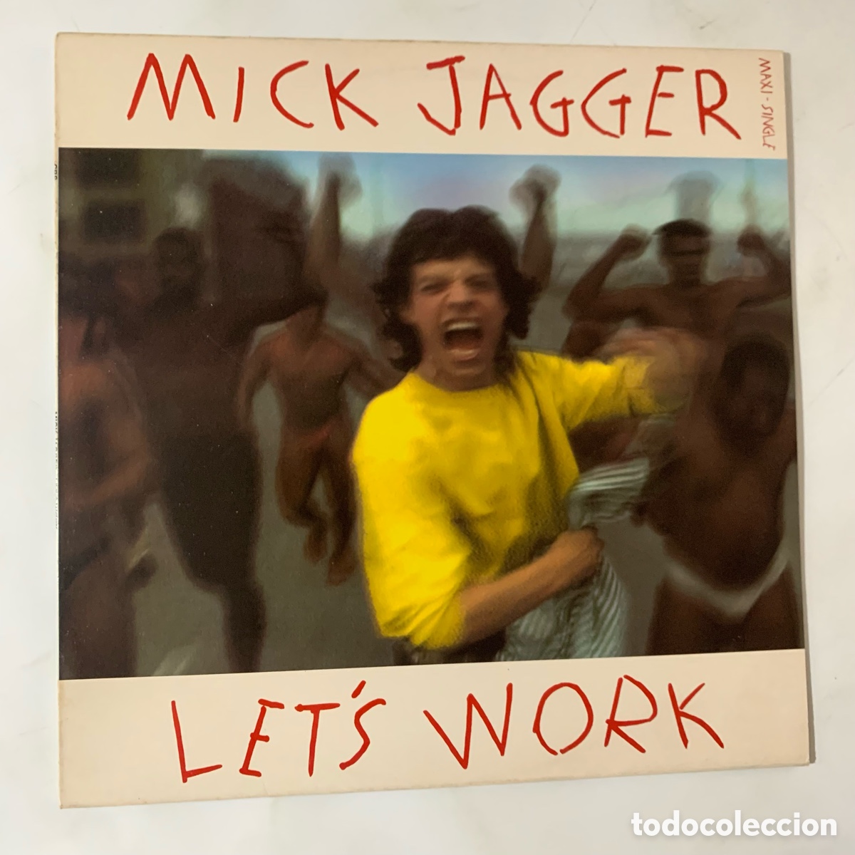 Discos de vinilo: maxi 12 Mick Jagger &lrm;&ndash; Lets Work edicion espa&ntilde;ola de 1987 - Foto 1