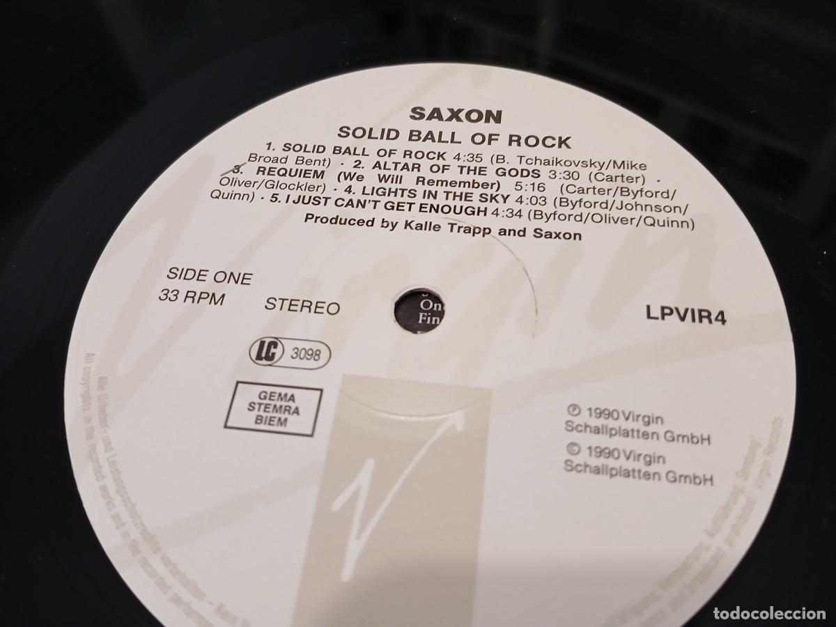 Discos de vinilo: Saxon &ndash; Solid Ball Of Rock- (1990) LP disco vinilo - Foto 2