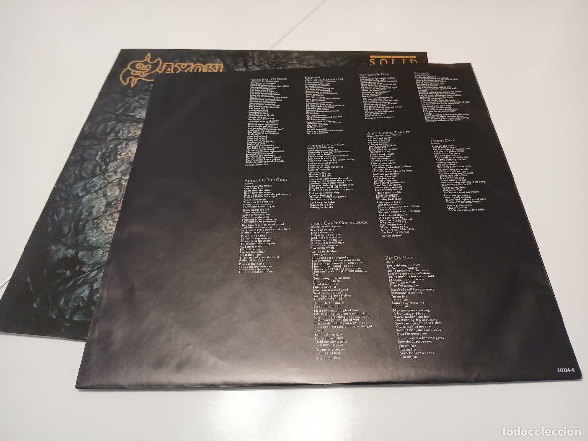 Discos de vinilo: Saxon &ndash; Solid Ball Of Rock- (1990) LP disco vinilo - Foto 5