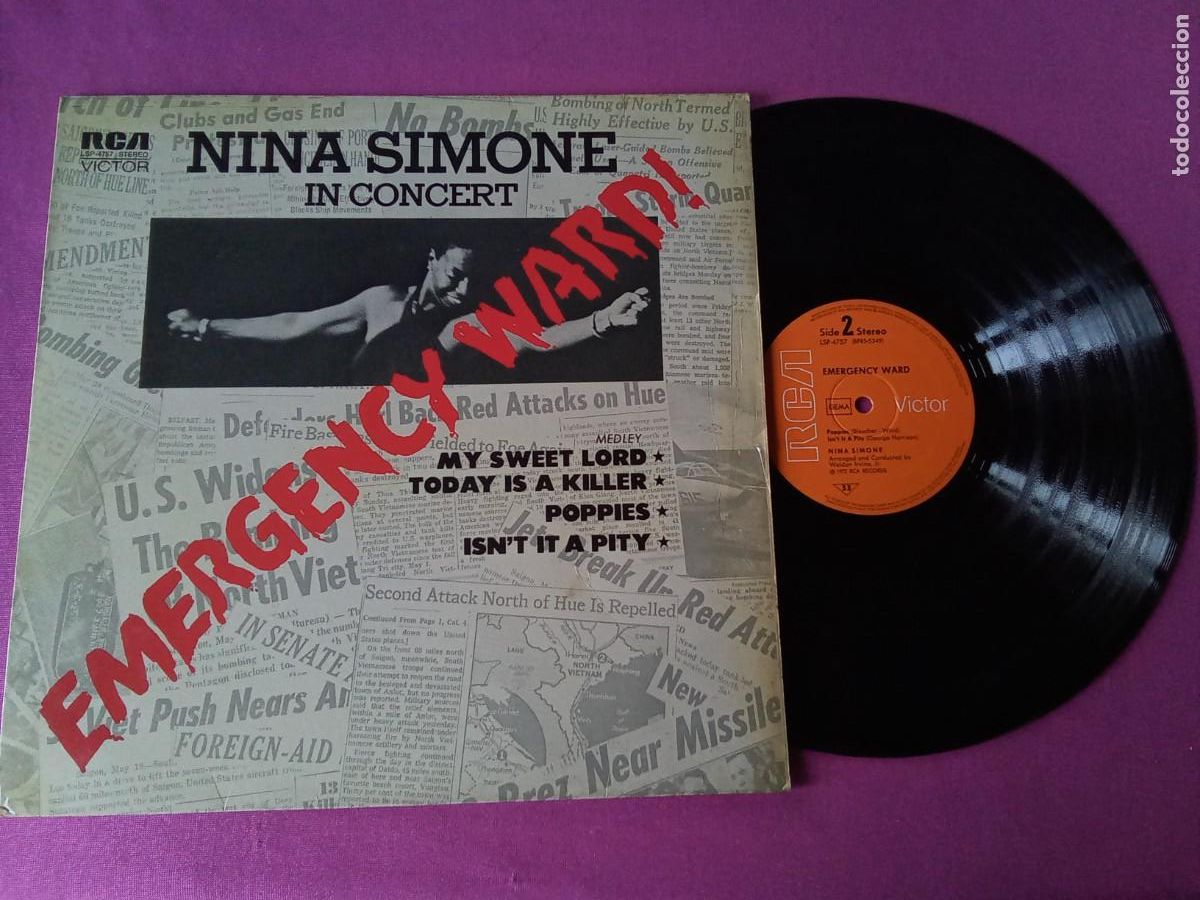Discos de vinilo: NINA SIMONE EMERGENCY WARD 1972 LP MAC3
