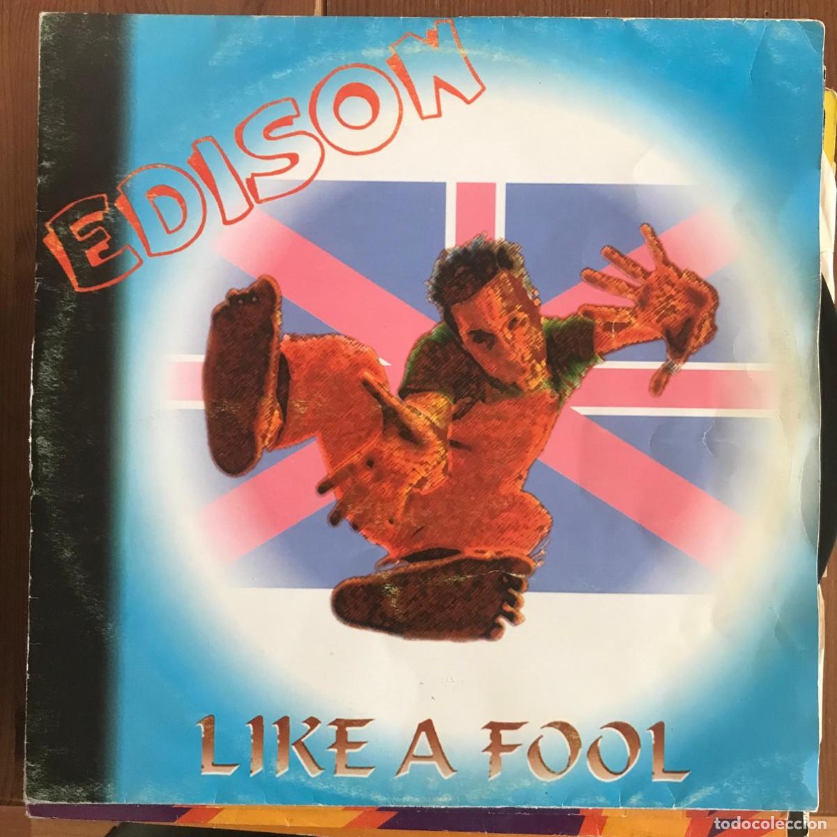 Discos de vinilo: EDISON - LIKE A FOOL - 12&rdquo; MAXISINGLE LETHAL 1997 - Foto 1