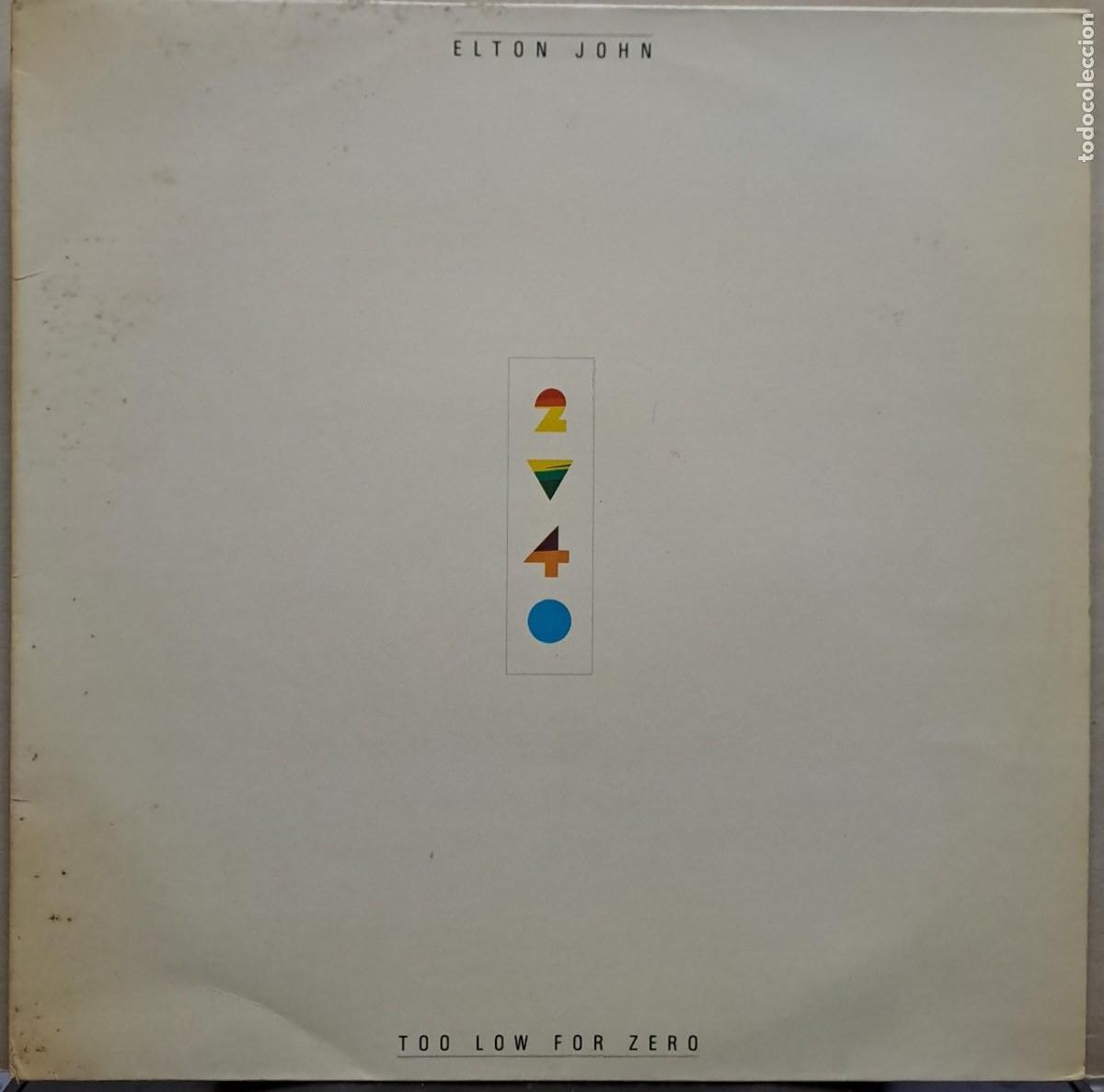 Discos de vinilo: LP TOO LOW FOR ZERO-ELTON JOHN. LP-SEXT-1018 ,2 - Foto 1