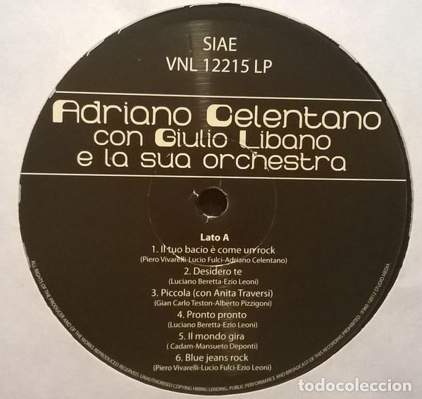 Discos de vinilo: Adriano Celentano Con Giulio Libano E La Sua Orchestra * LP Vinilo * E Come Un Rock * A estrenar - Foto 2