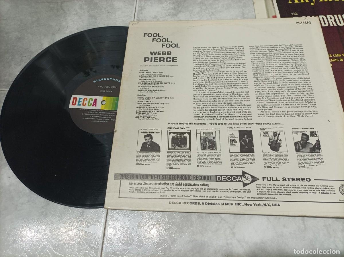 Discos de vinilo: Webb Pierce lp original USA - Foto 2