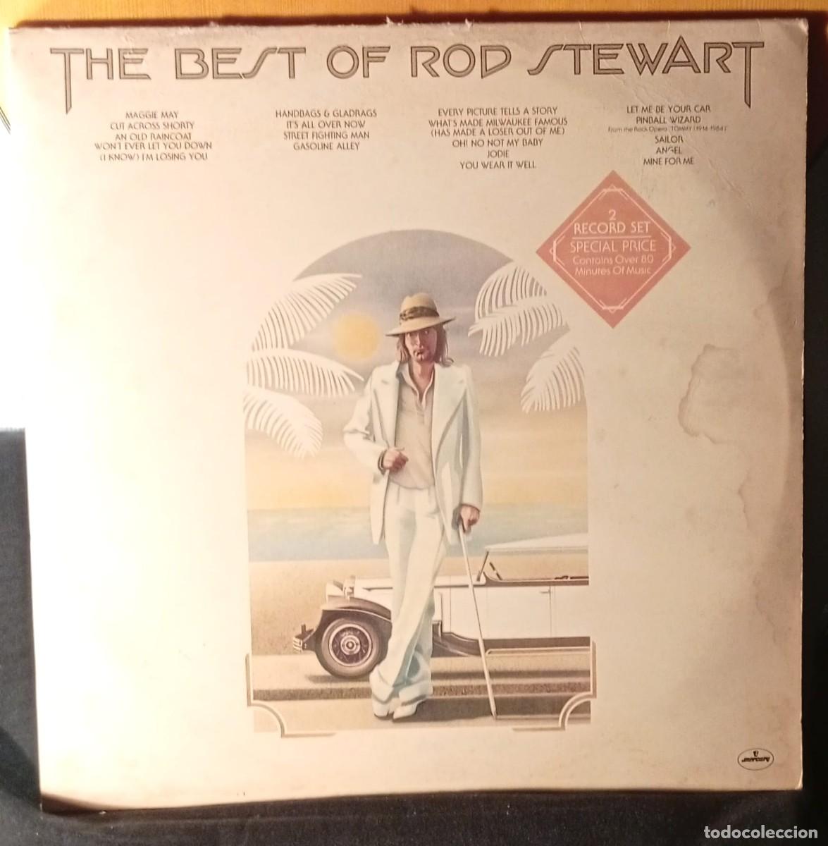 Discos de vinil: Rod Stewart * The Best Of Rod Stewart * 2 VINILOS* EDICI&Oacute;N USA * 1977 * Mercury