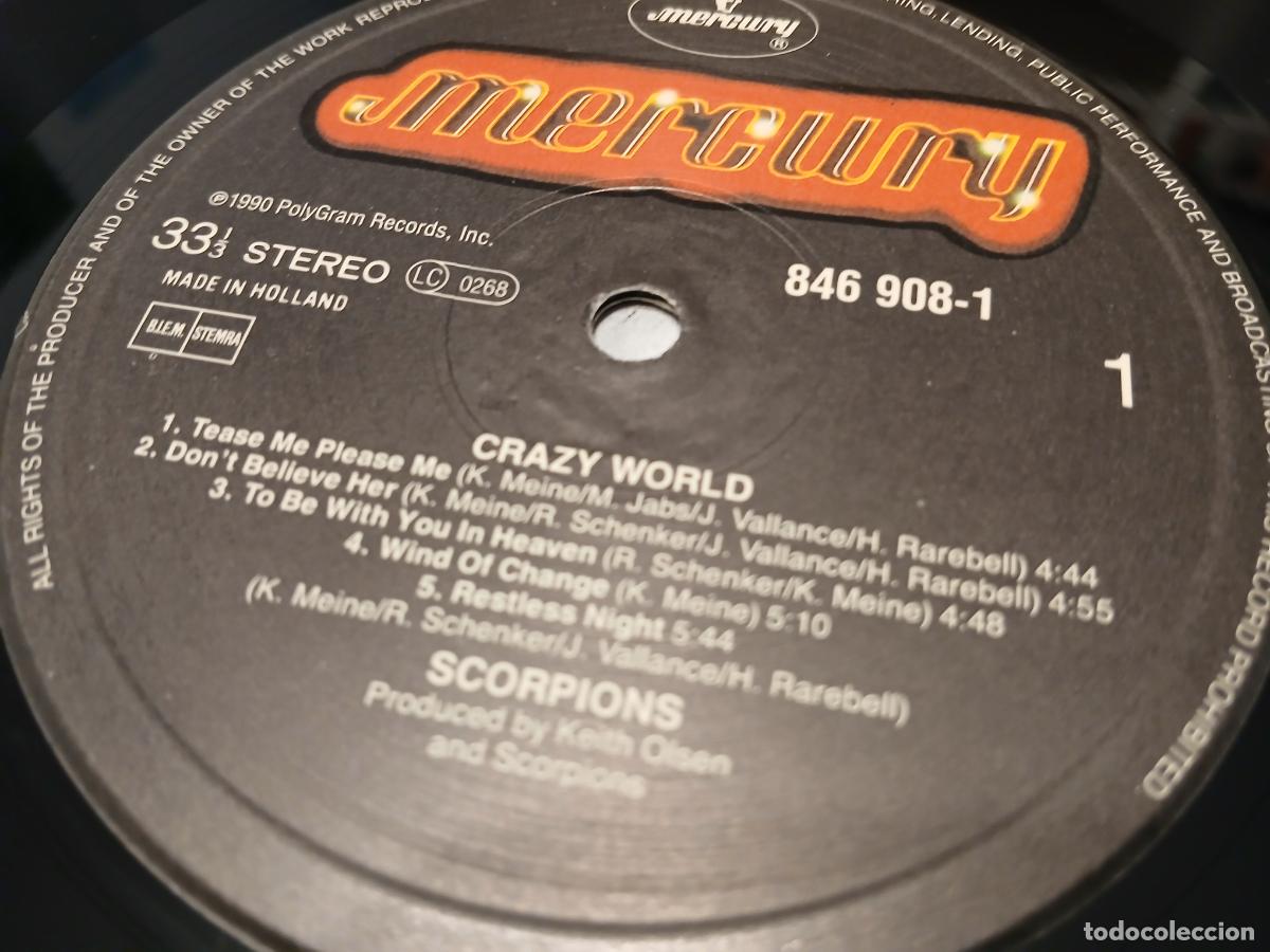 Discos de vinilo: Scorpions &lrm;&ndash; Crazy World- (1990) LP disco vinilo - Foto 2