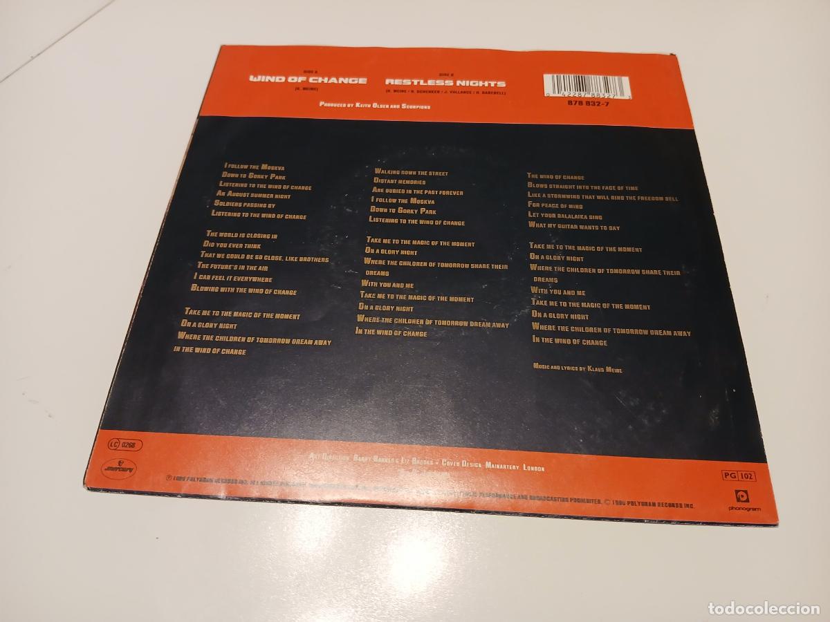 Discos de vinilo: Scorpions &ndash; Wind Of Change- (1990) single - Foto 5