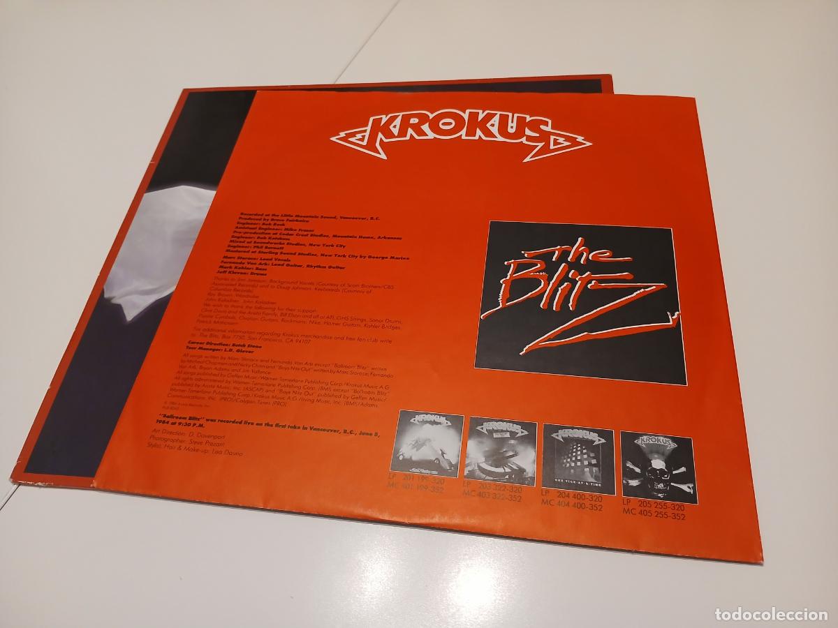 Discos de vinilo: Krokus &ndash; The Blitz- (1984) LP disco vinilo - Foto 6