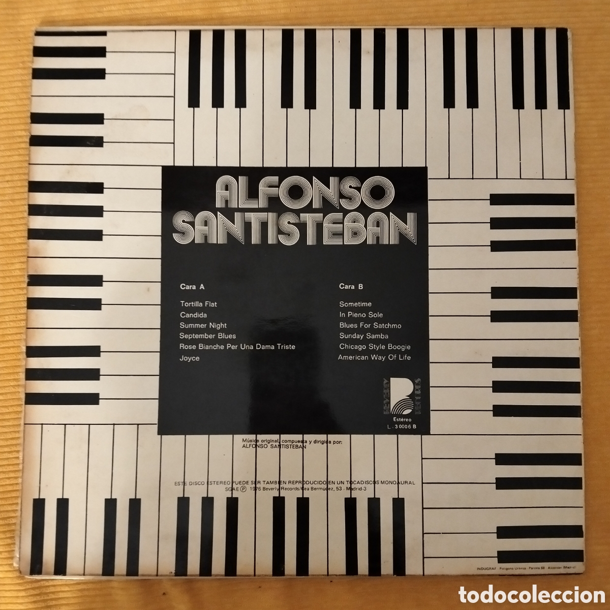 Discos de vinilo: ALFONSO SANTISTEBAN LP - Foto 2