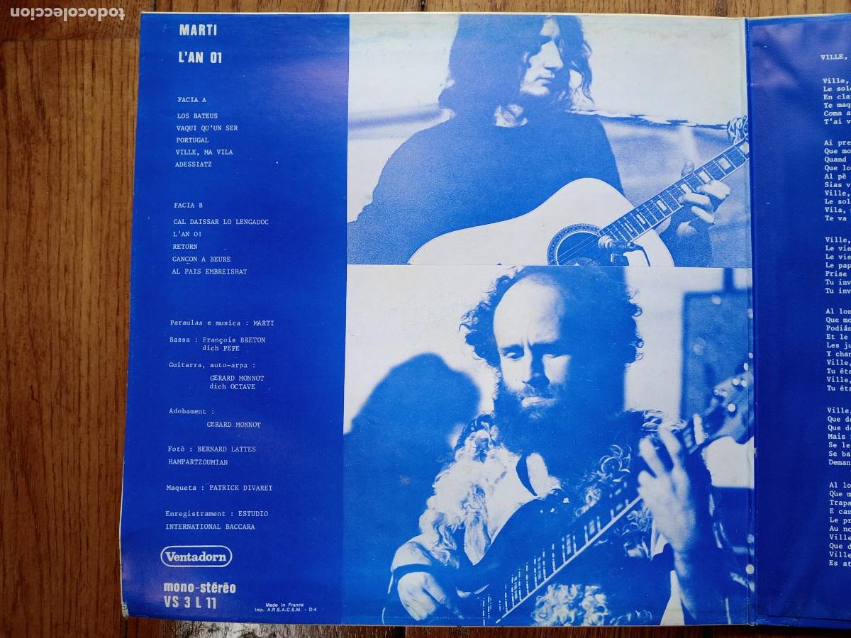 Discos de vinilo: Marti - Lan 01 - cantautor occitano - Foto 2