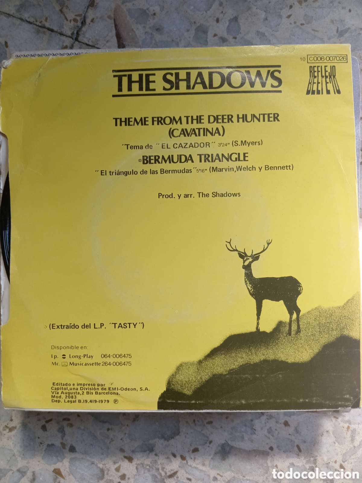 Discos de vinilo: SGL THE SHADOWS EL CAZADOR 1979 - Foto 2