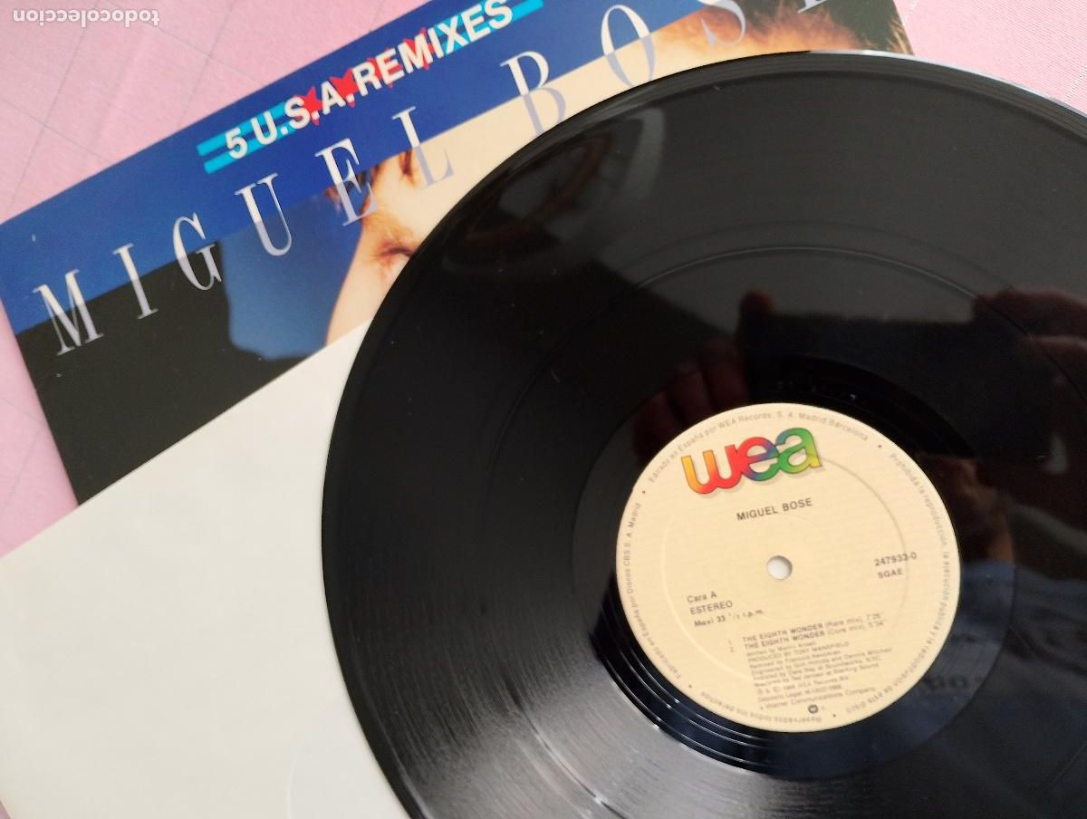 Discos de vinilo: Miguel Bos&eacute; &lrm;&ndash; The Eighth Wonder 1988 - Foto 3
