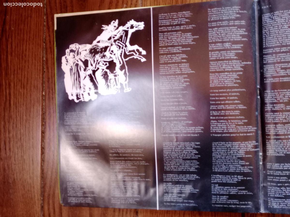 Discos de vinilo: Aparcoa & Mares Gonz&aacute;lez - Pablo Neruda - canto general - Foto 4