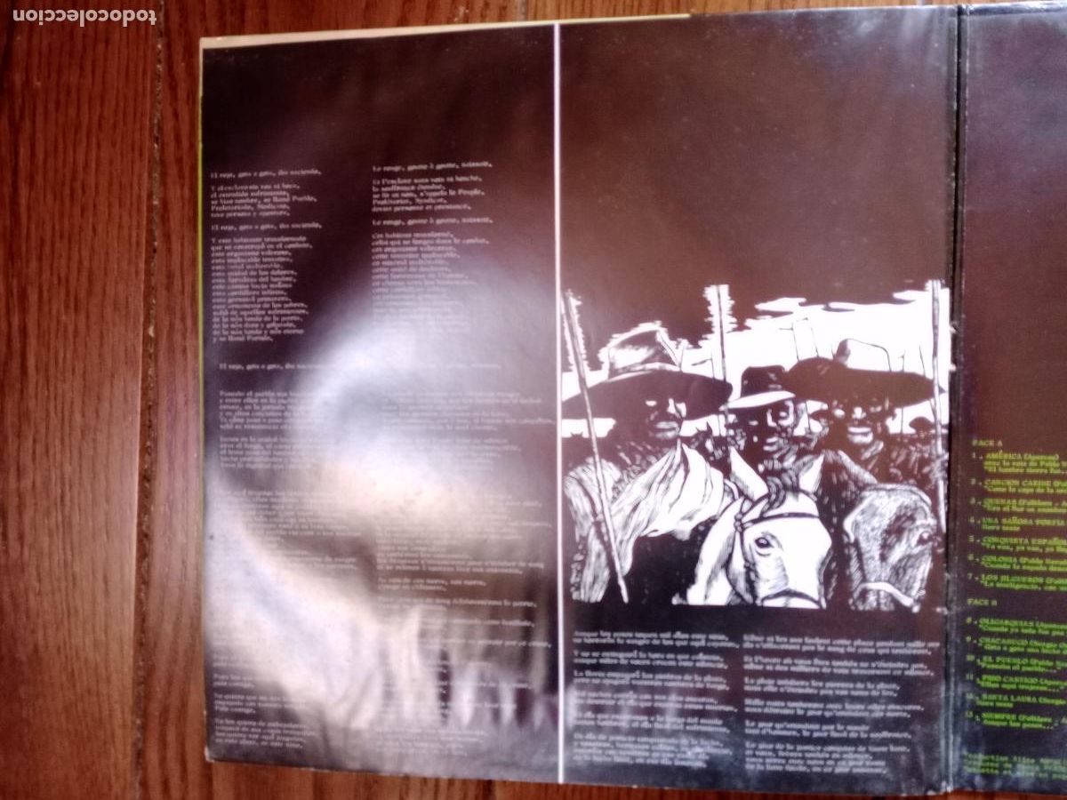 Discos de vinilo: Aparcoa & Mares Gonz&aacute;lez - Pablo Neruda - canto general - Foto 6
