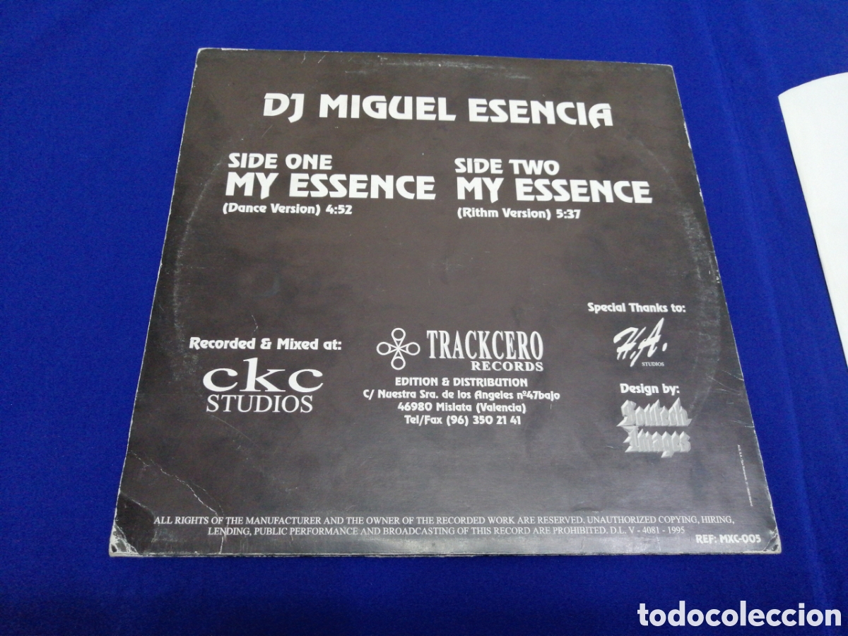 Discos de vinilo: ESENCIA - MISLATA DISCOTECA PUB (VALENCIA) - Foto 3