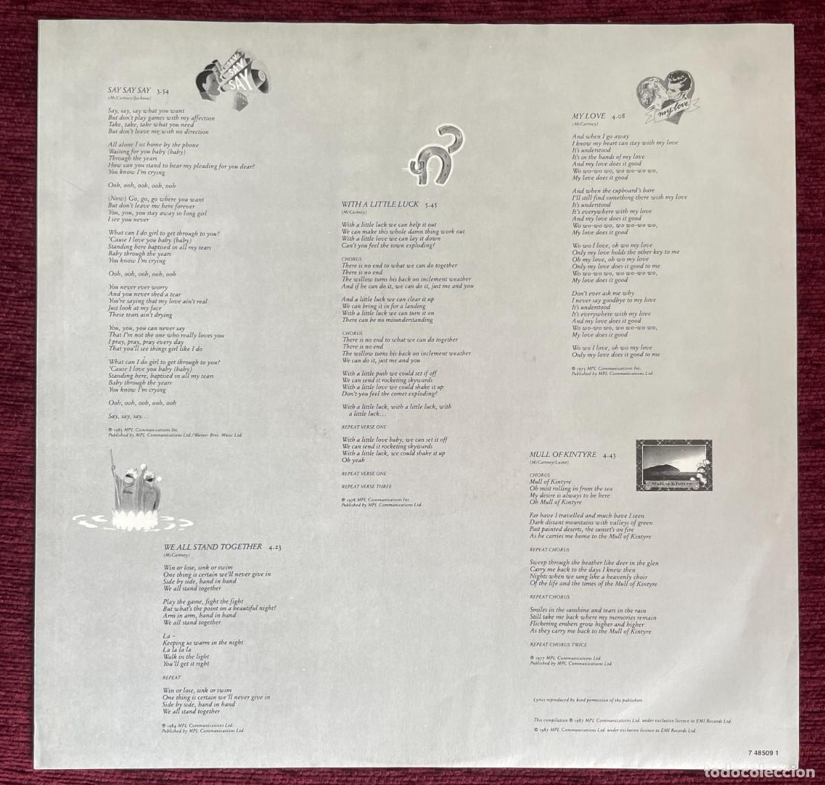 Discos de vinilo: Paul McCartney &ndash; All The Best ! - Foto 7