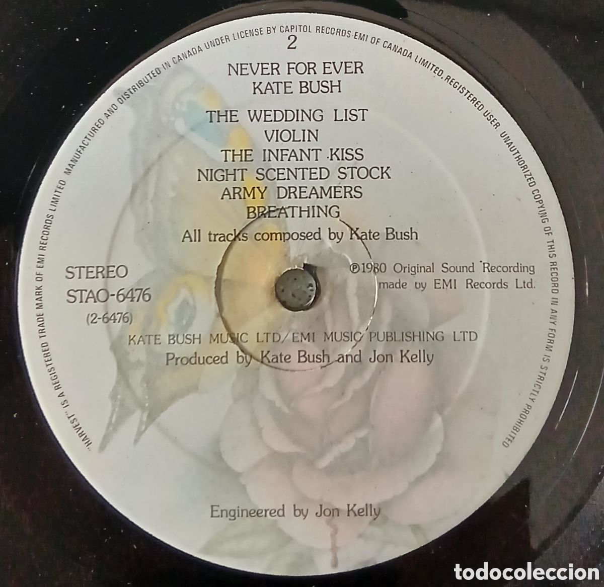 Discos de vinilo: Kate Bush - Never for ever // Canada 1980. Vg+ - Foto 2