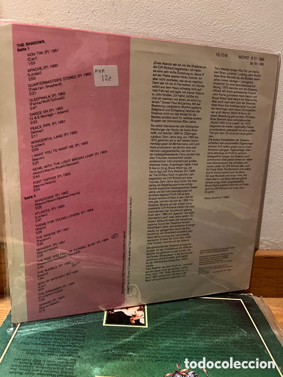 Discos de vinilo: the shadows amiga kon tiki - Foto 2