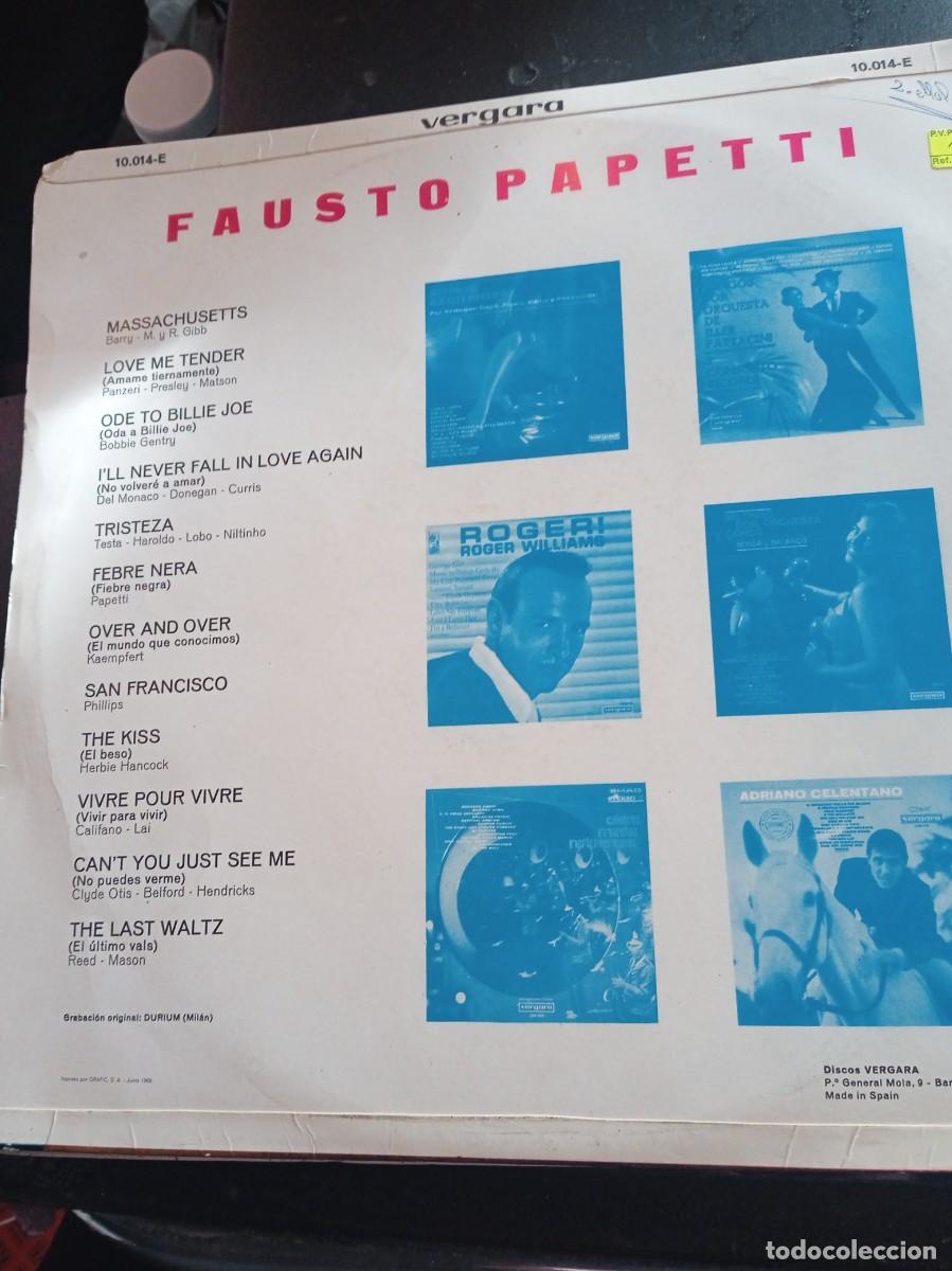 Discos de vinilo: FAUSTO PAPETTI- LP. 1968. - Foto 2