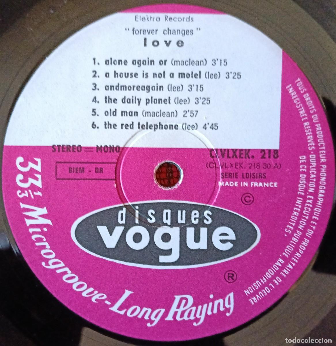 Discos de vinilo: LOVE ** Forever Changes ** VINILO LP EDICION ORIGINAL FRANCIA 1967 - Foto 4