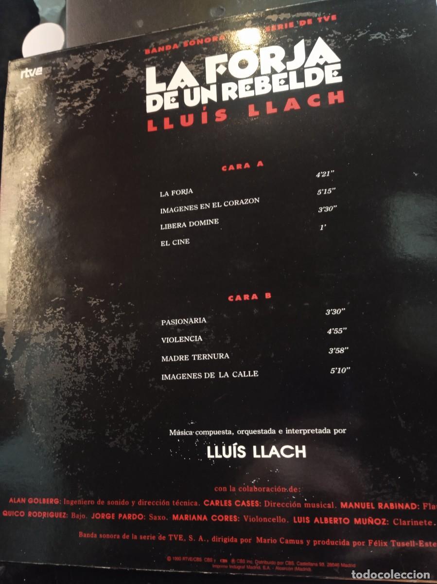 Discos de vinilo: LLUIS LLACH- LA FORJA DE UN REBELDE. LP - Foto 2