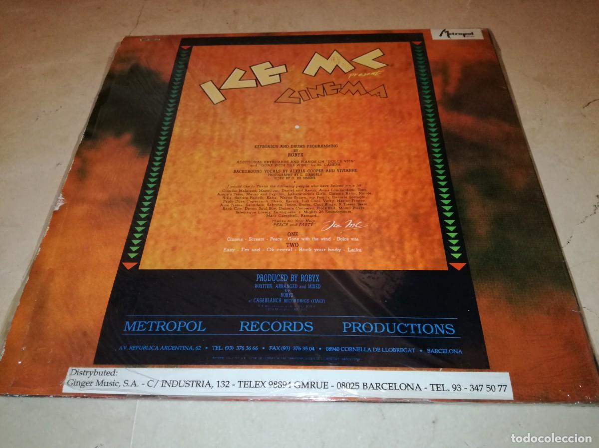 Discos de vinilo: ICE MC-CINEMA-ORIGINAL ESPA&Ntilde;OL 1990 - Foto 2