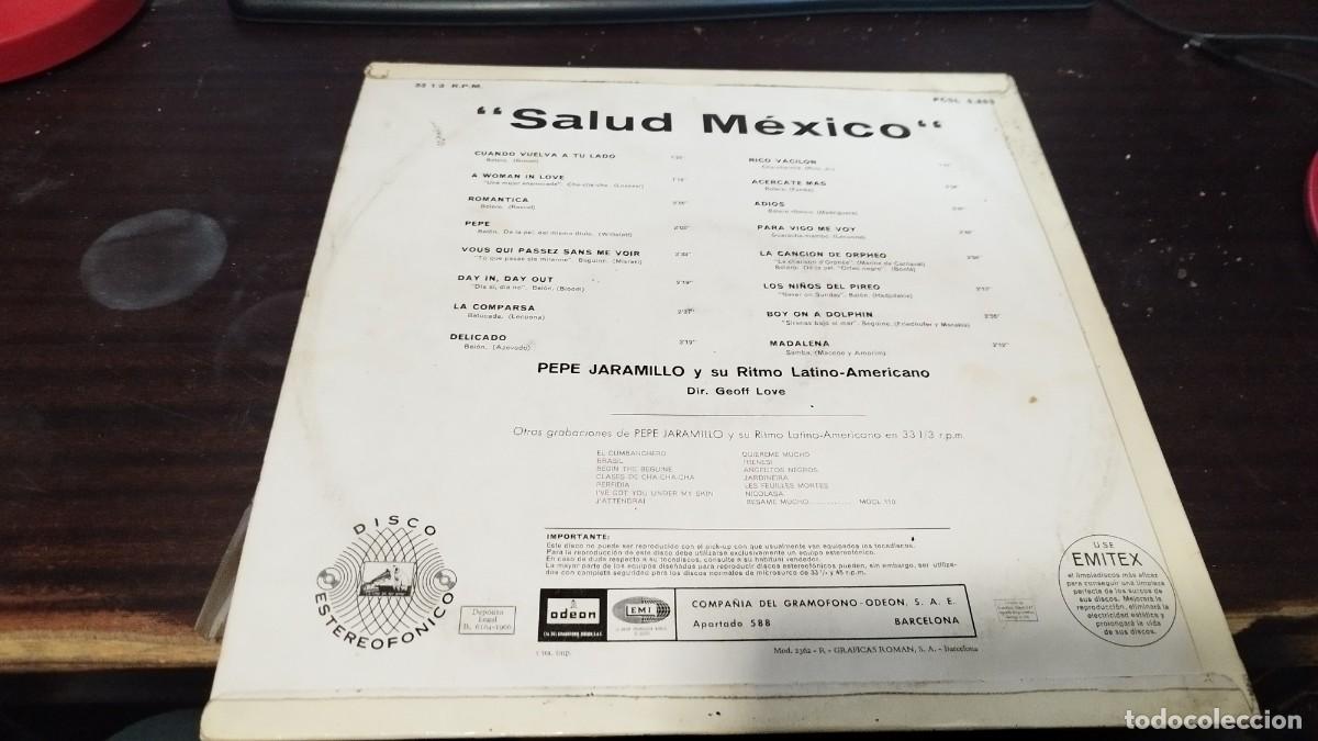 Discos de vinilo: SALUD MEXICO / PEPE JARAMILLO / ODEON / DESP-R4 / - Foto 5