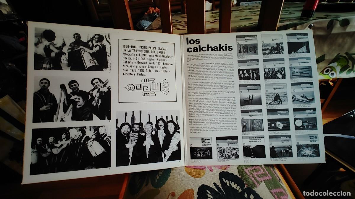 Discos de vinilo: LOS CALCHAKIS-LP DISCO DE ORO-GATEFOLD - Foto 2