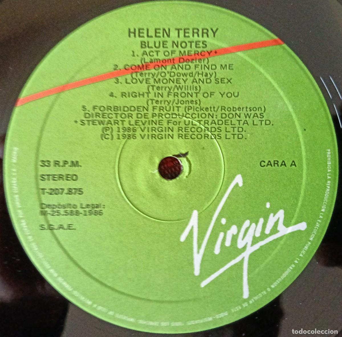 Discos de vinilo: HELEN TERRY ** Blue Notes ** 1986 VINILO LP - Foto 3