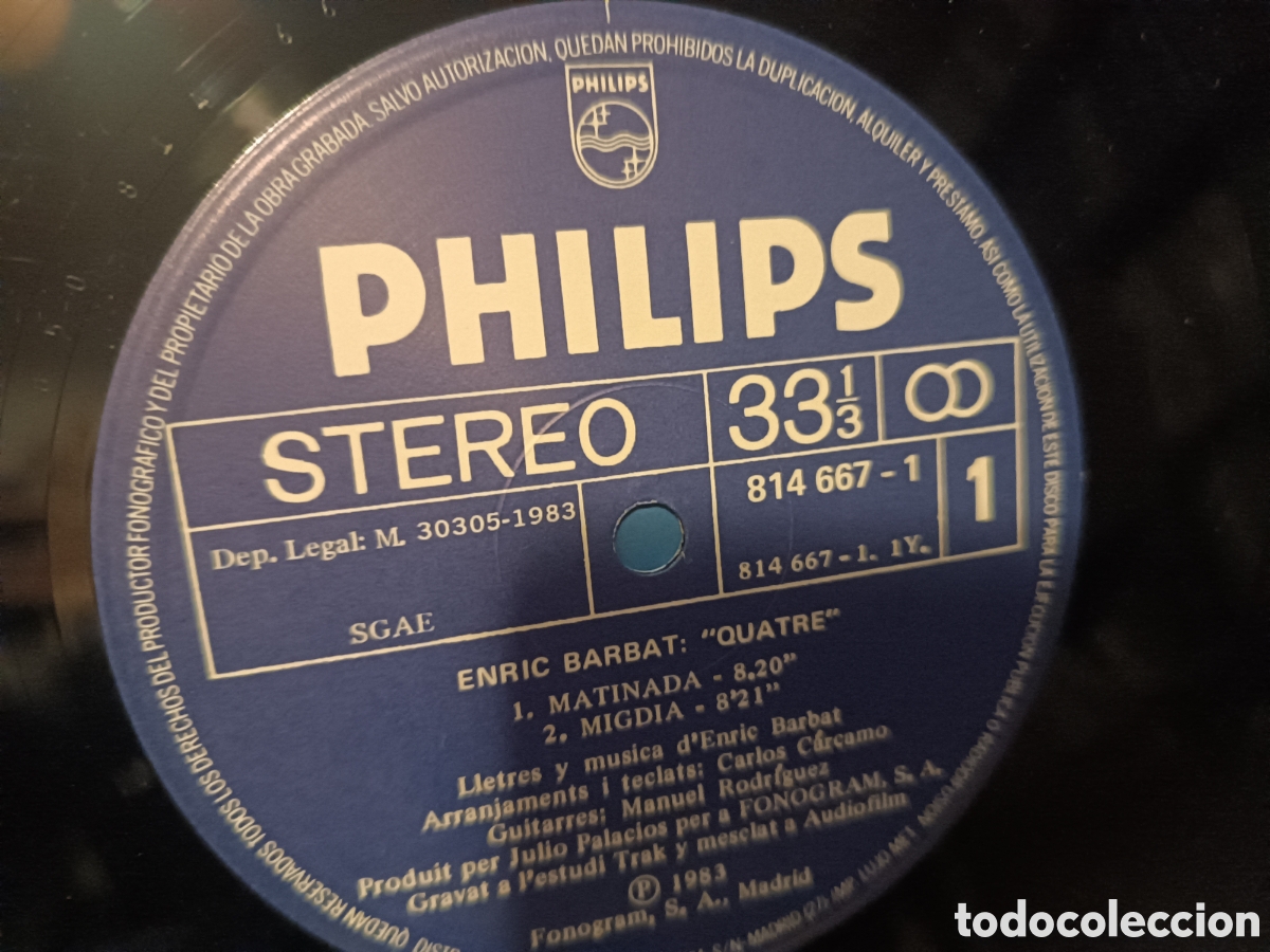 Discos de vinilo: Enric Barbat Quatre.... - Foto 3