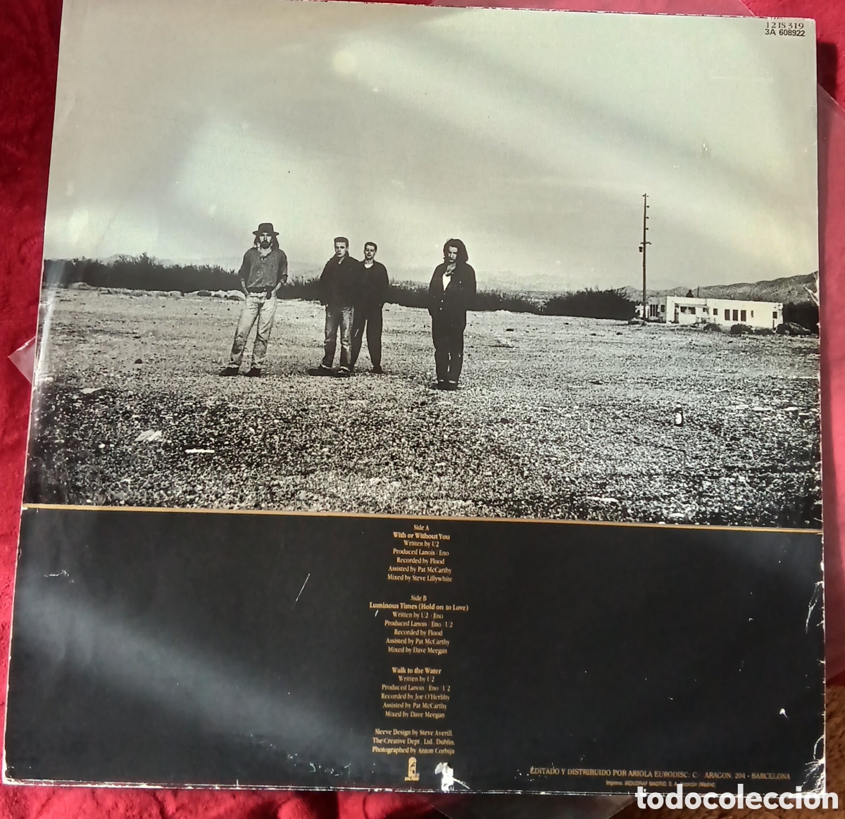 Discos de vinilo: U2 , with or without you ///1987 Espa&ntilde;a (vg++) - Foto 2