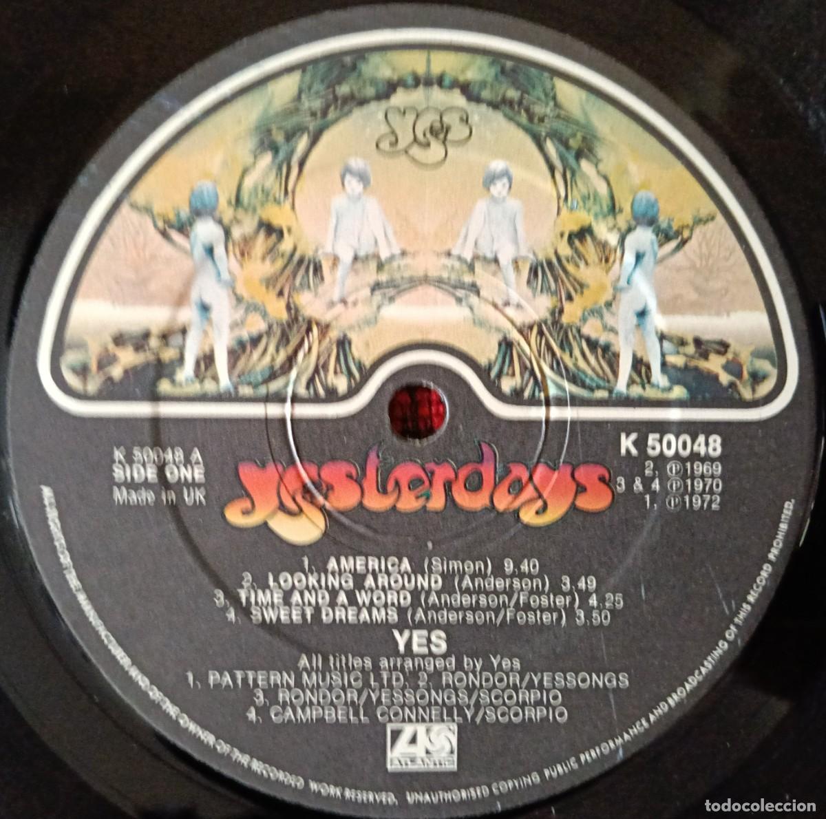 Discos de vinilo: YES ** Yesterdays ** VINILO LP UK - Foto 3