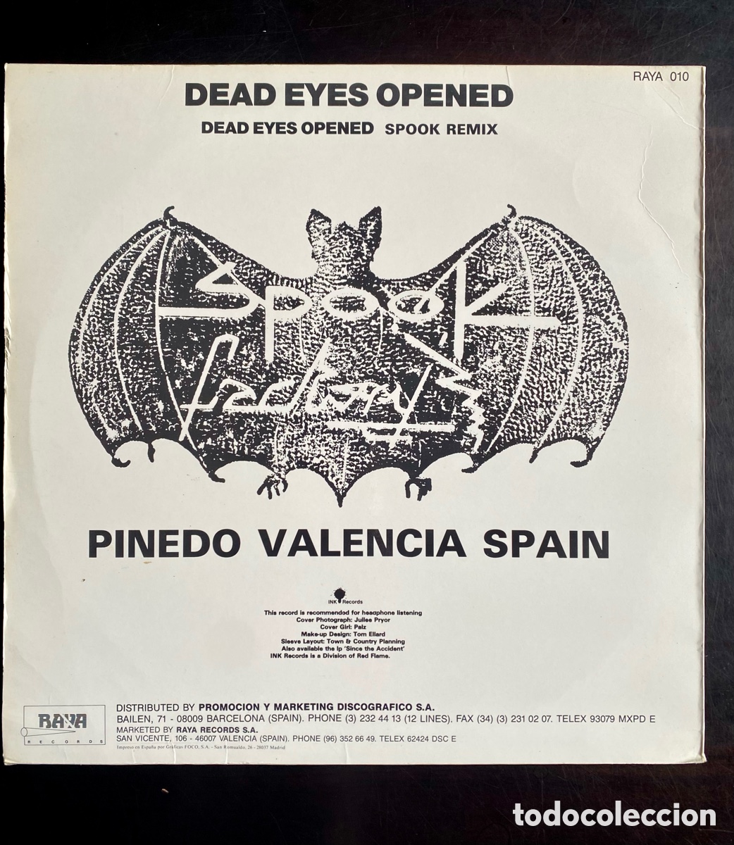 Discos de vinilo: Disco de Vinilo Severed Heads &lrm;&ndash; Dead Eyes Opened - Foto 2