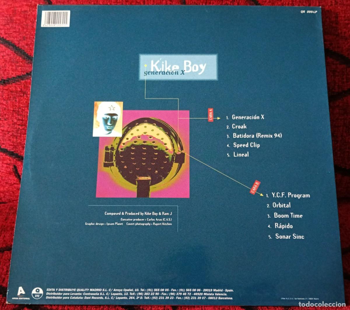 Discos de vinilo: KIKE BOY ** Generaci&oacute;n X ** VINILO LP 1994 - Foto 2