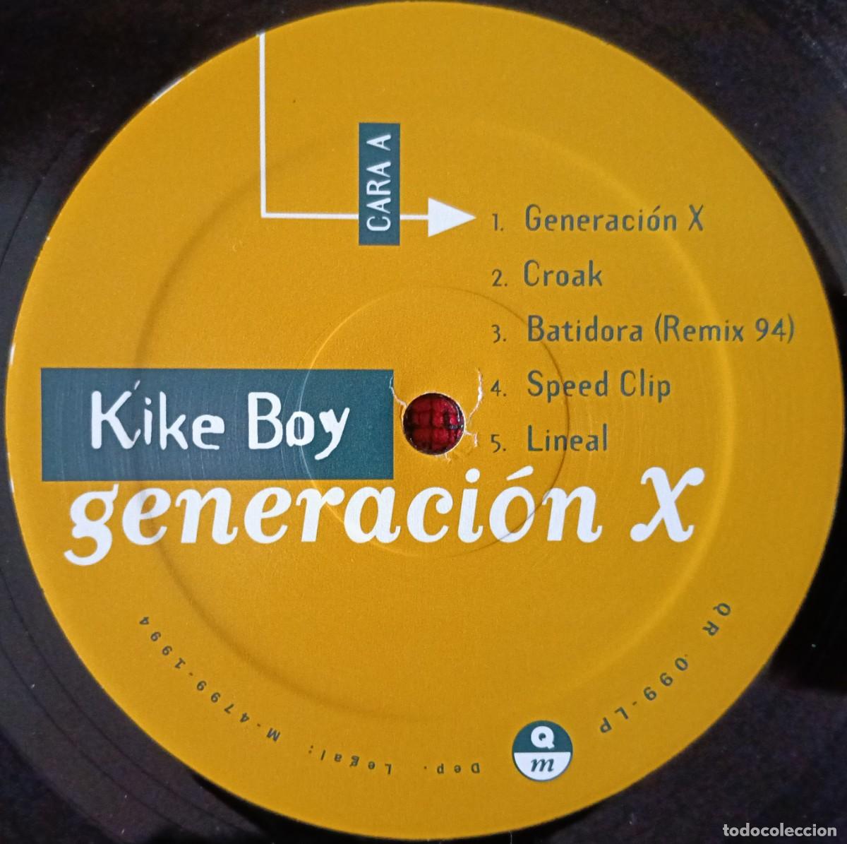 Discos de vinilo: KIKE BOY ** Generaci&oacute;n X ** VINILO LP 1994 - Foto 3