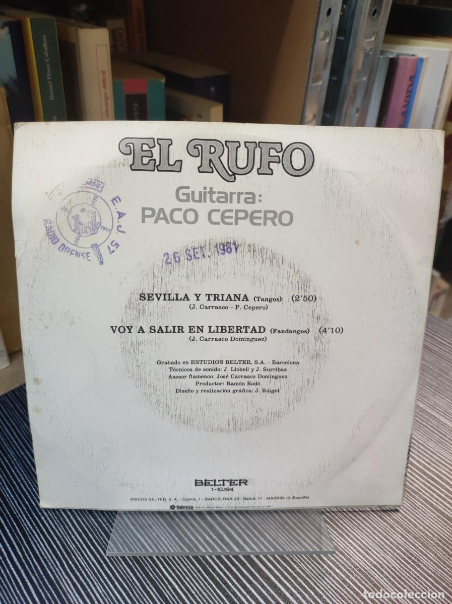 Discos de vinilo: El Rufo / Paco Cepero Sevilla y Triana - Foto 2