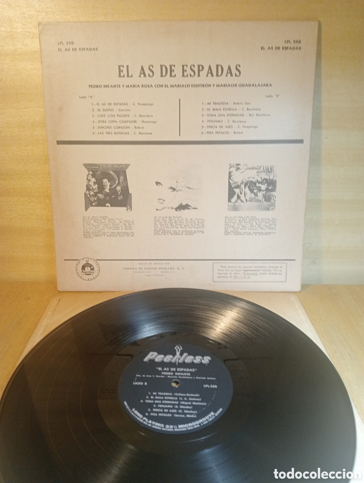 Discos de vinilo: Pedro Infante. El as de espadas. - Foto 2