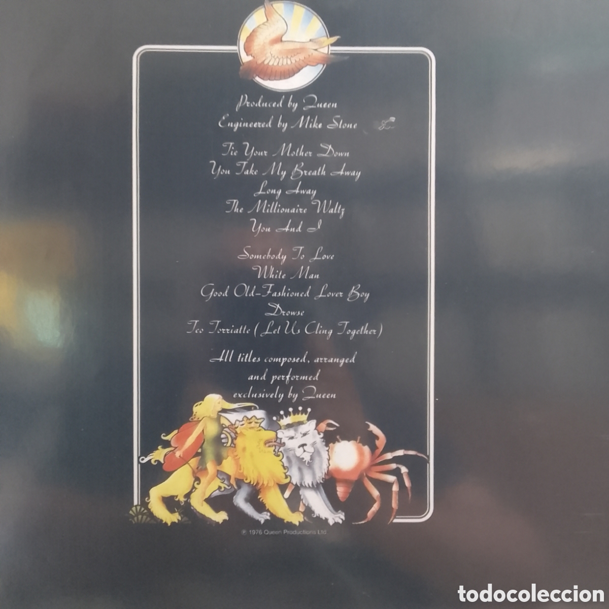 Discos de vinilo: QUEEN A DAY AT THE RACES - Foto 2