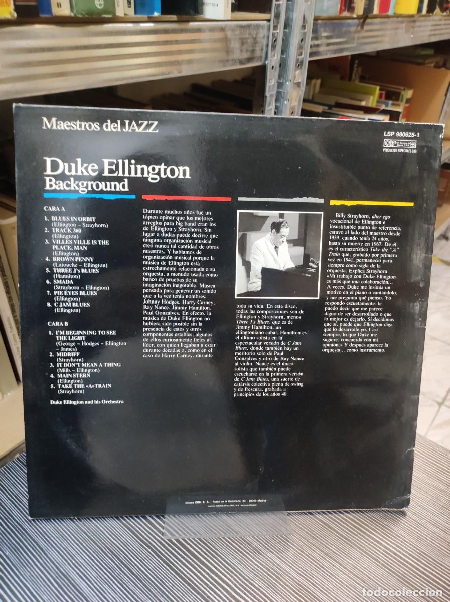 Discos de vinilo: Duke Ellington: Background Duke Ellington - Foto 2