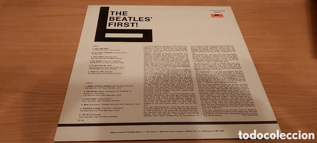 Discos de vinilo: B-VINILO THE BEATLES FIRST.1988 - Foto 2