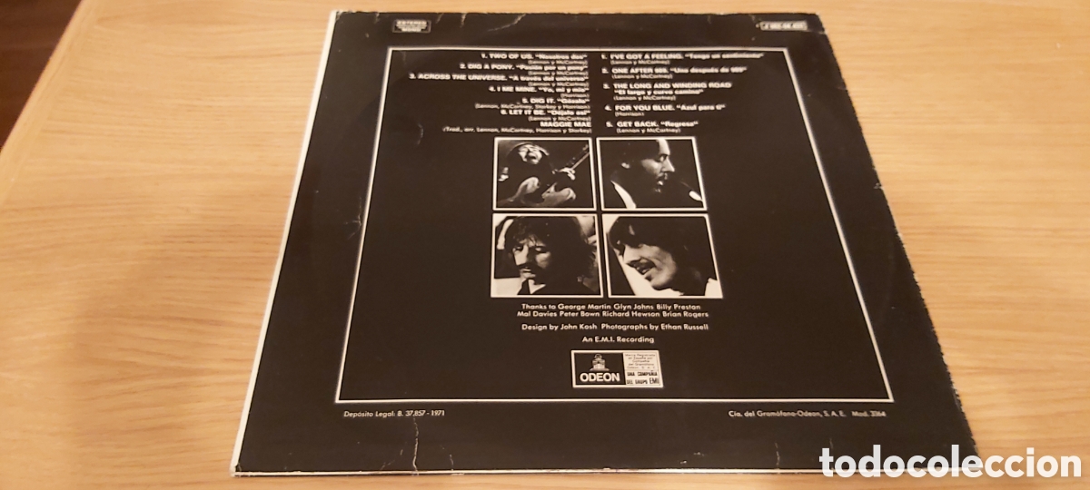 Discos de vinilo: B-LP LET IT BE. 1971 BEATLES - Foto 2