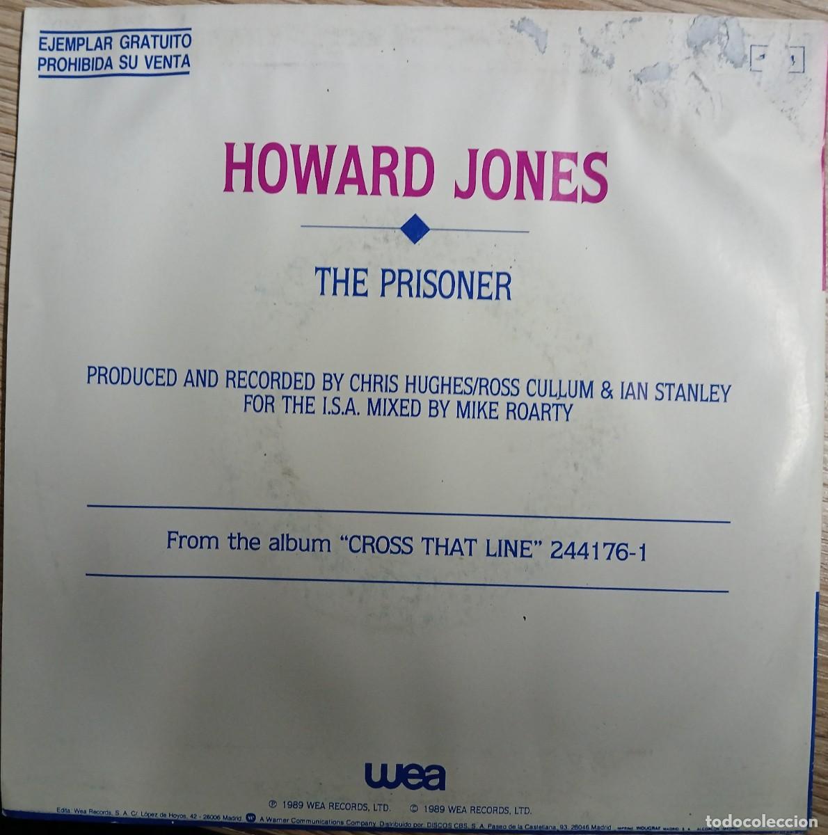 Discos de vinilo: DISCO VINILO SINGLE HOWARD JONES (THE PRISONER) - Foto 2