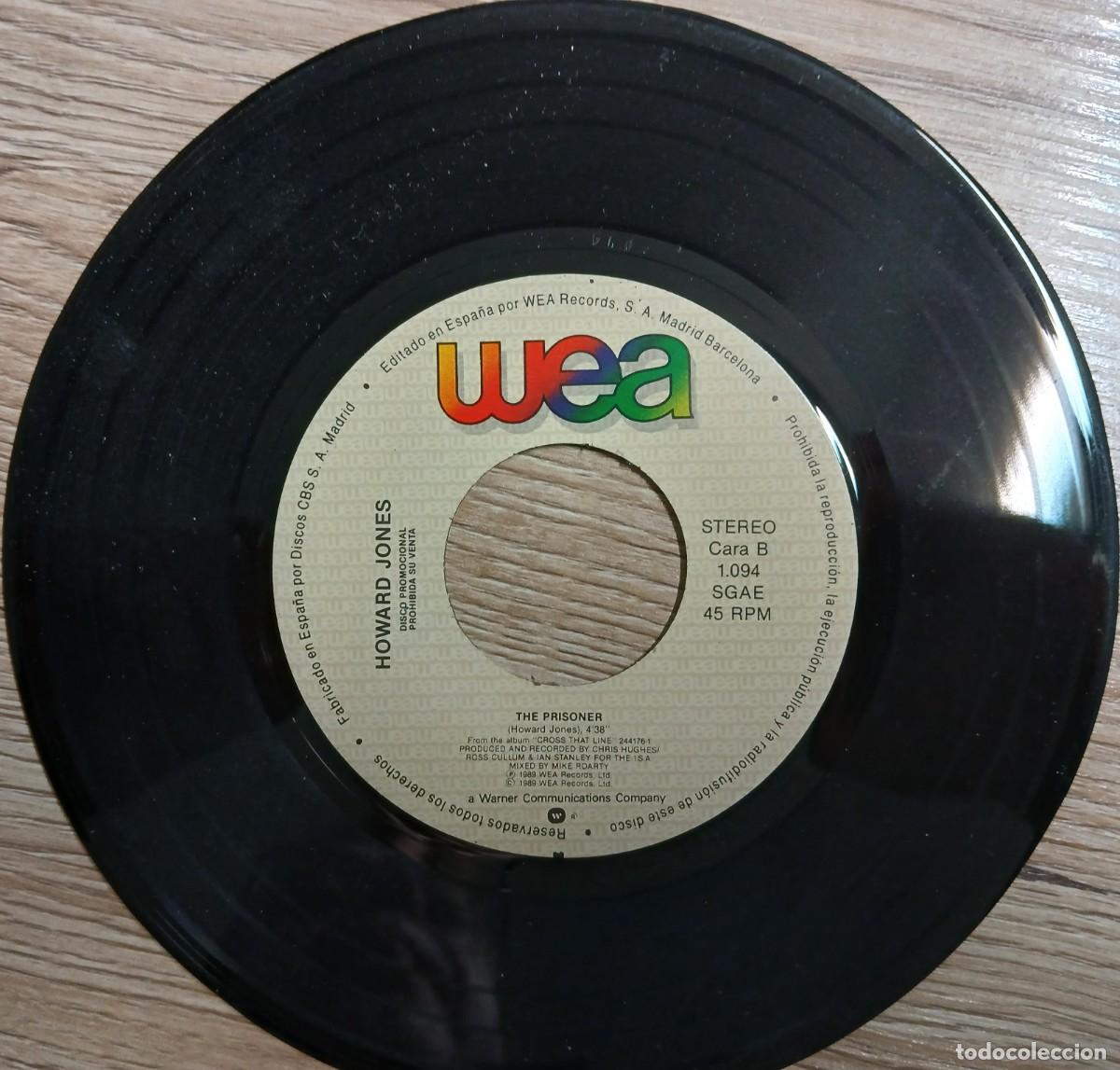 Discos de vinilo: DISCO VINILO SINGLE HOWARD JONES (THE PRISONER) - Foto 3