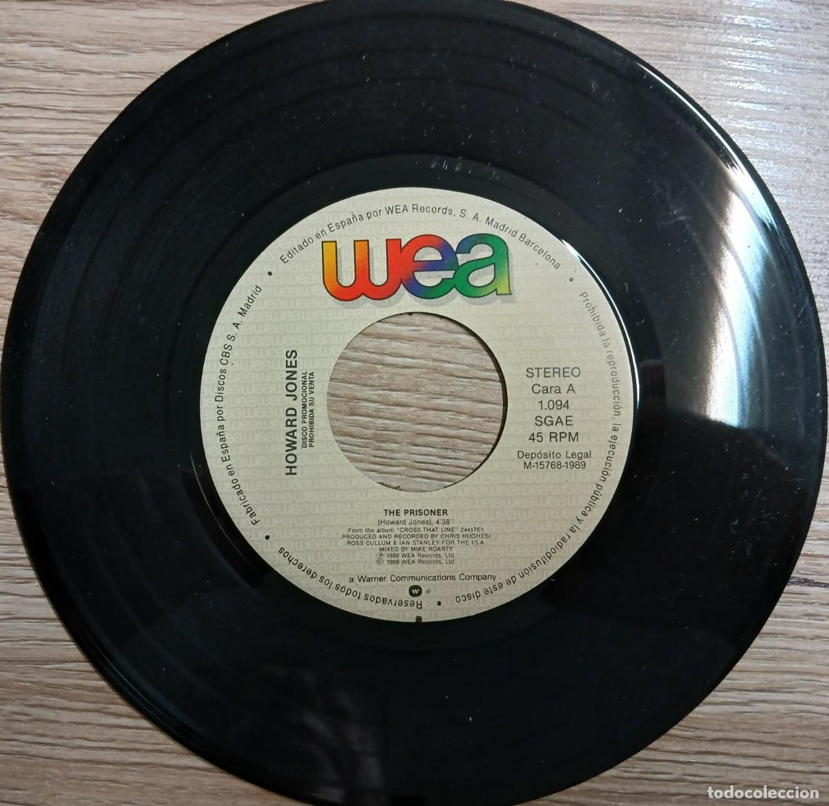 Discos de vinilo: DISCO VINILO SINGLE HOWARD JONES (THE PRISONER) - Foto 4