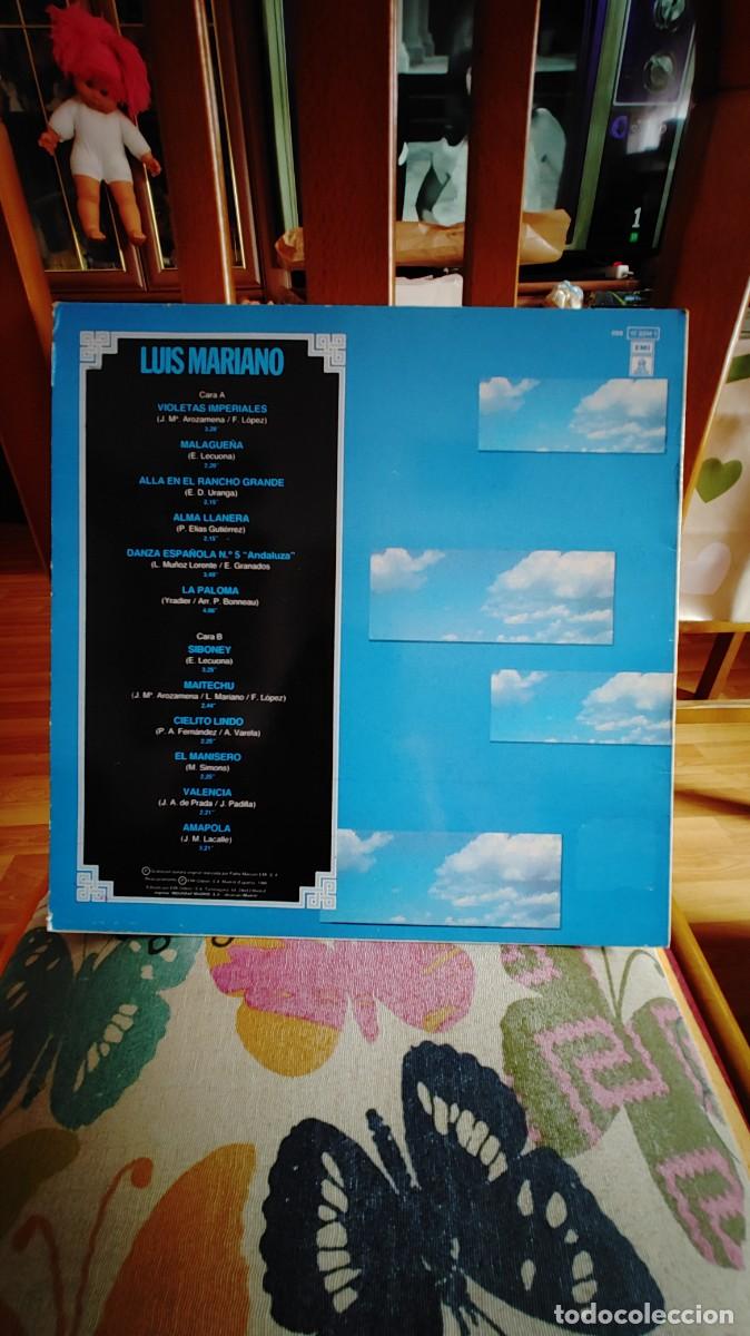 Discos de vinilo: LUIS MARIANO-LP CANCIONES INOLVIDABLES - Foto 2